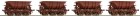 67070 Roco Set of 4 Ore cars type MAS 4